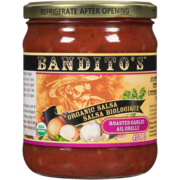 Bandito's Organic Salsa Roasted Garlic 454 g