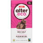 Alter Eco Deep Dark Organic Chocolate Sea Salt 80 g