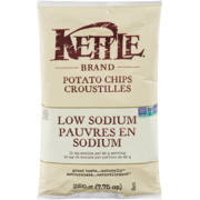 Kettle Brand Potato Chips Low Sodium 220 g