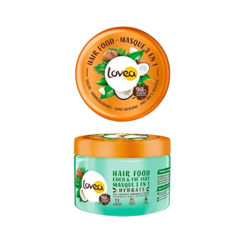 Lovea Hair Food Masque 3 en 1 Thé vert à la noix de coco