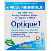 Boiron Optique 1 Eye Drops 30 Sterile Single-Use Unit-Doses x 0.4 ml