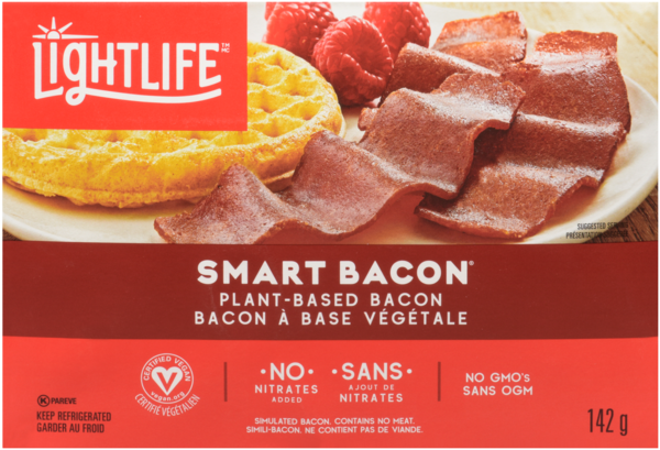 Lightlife Smart Bacon à Base Végétale 142 g