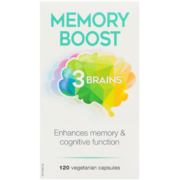 3 Brains® Memory Boost, 3 Brains® Vegetarian Capsules