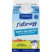Burnbrae Farms Naturegg 100% Pure Liquid Egg Whites 500 g