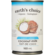 Earth's Choice Coconut Milk Light Organic 160 ml