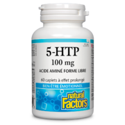 Natural Factors 5HTP 100 mg 60 caplets à libération lente