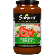Sahara Sauce pour Pâtes Basilic Douce Biologique 740 ml