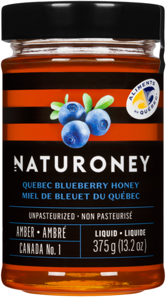 Naturoney Miel de Bleuet du Québec Ambré 375 g