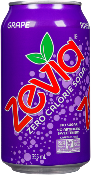 Zevia Soda Zéro Calorie Raisin 355 ml