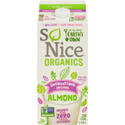 Earth's Own So Nice Fortified Almond Beverage Unsweetened Original Organics 1.75 L