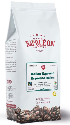 Café Napoléon Espresso Italien en Grains Biologique 650g