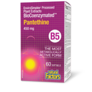 Natural Factors Pantéthine BioCoenzymée • B5 450 mg 60 gélules