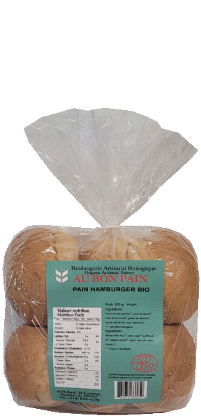 Au Bon Pain Pain hamburger de blé biologique