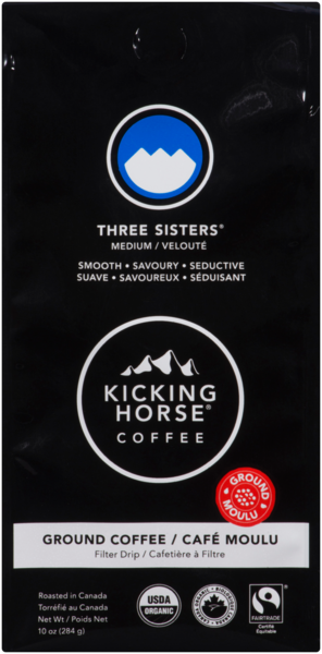 Kicking Horse Coffee Three Sisters Ground Coffee Medium 284 g