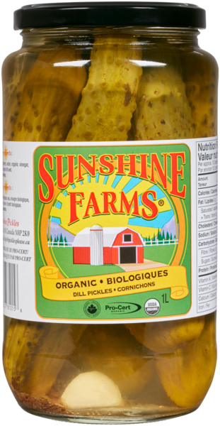 Sunshine Farms Cornichons Biologiques 1 L
