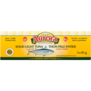 Aurora Solid Light Tuna in Oil 3 x 85 g