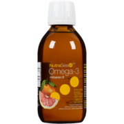 NutraSea +D Omega-3 +Vitamin D Liquid Grapefruit Tangerine Flavour 200 ml