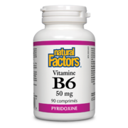 Natural Factors Vitamine B6 50 mg 90 comprimés