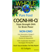 Whole Earth & Sea® Cogni-Hi-Q Triple Strength DHA for Brain Power, Whole Earth & Sea Softgels