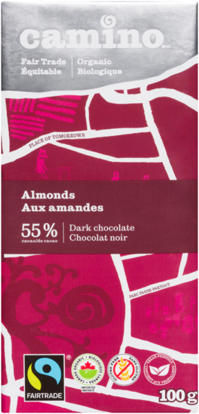 Camino Chocolat Noir aux Amandes 100 g