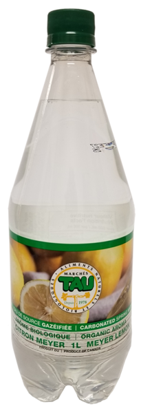 Tau Organic  Sparkling Spring Water Lemon 1L