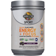 Garden of Life Sport Pre-Workout Powder Organic Plant-Based Energy + Focus Blackberry 432 g