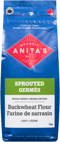 Anita's Organic Mill Farine de Sarrasin Grains Entiers Germés Légère 1 kg