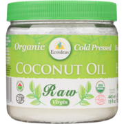 Ecoideas Coconut Oil Organic Cold Pressed Raw Virgin 445 ml