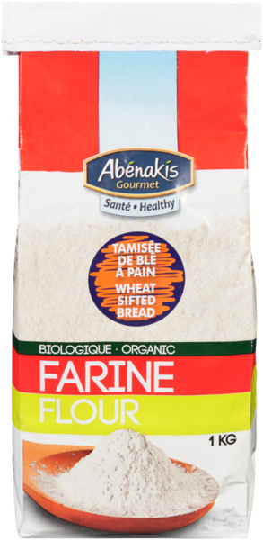 Abenakis Farine à pain tamisée au blé biologique