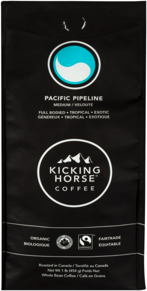 Kicking Horse Coffee Whole Bean Coffee Pacific Pipeline Medium Organic 454 g
