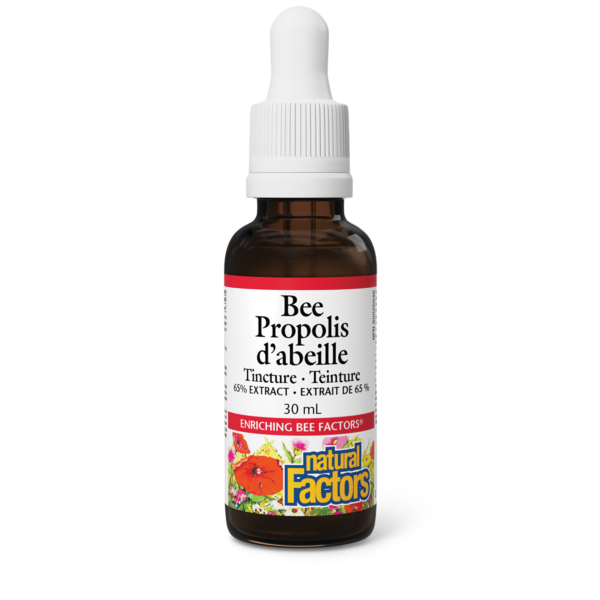 Natural Factors Bee Propolis Teinture Extrait de 65 %   30 mL liquide