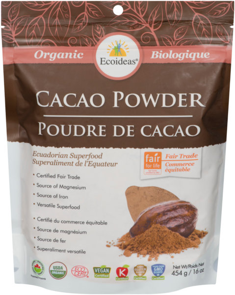 Ecoideas Poudre Cacao 454G