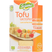 Sojami Lactofermented Tofu Marinated in Tamari 2 x 100 g (200 g)