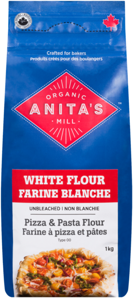 Anita's Organic Mill Farine Blanche Non Blanchie Farine à Pizza et Pâtes Type 00 1 kg