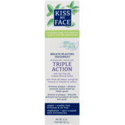 Kiss My Face Breath Blasting Freshness Fluoride Free Toothpaste Fresh Mint Paste Triple Action 116.2 g