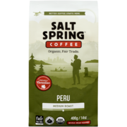Salt Spring Coffee Whole Bean Coffee Peru Medium Roast 400 g
