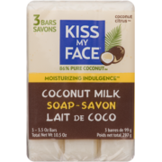 Kiss My Face Savon Lait de Coco 3 Barres x 99 g