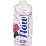 Flow Blackberry + Hibiscus Flavoured Water Organic 500 ml