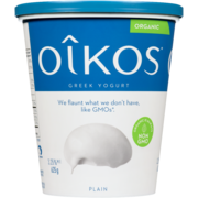 Oikos Greek Yogurt Plain Organic 3.25 % M.F. 625 g
