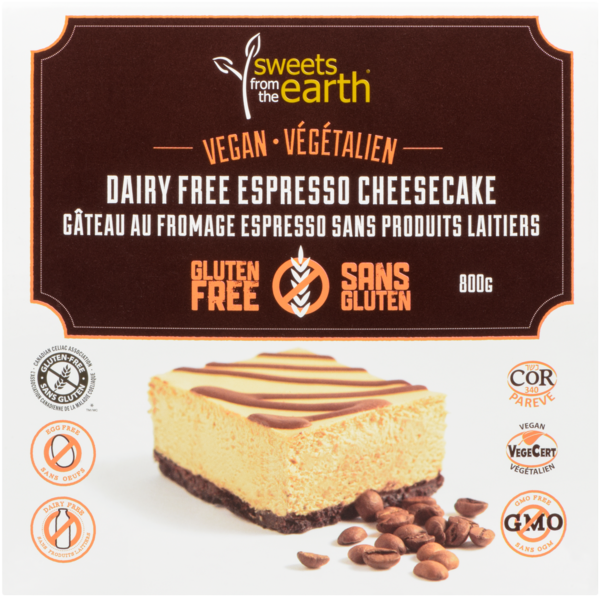 Sweets from the Earth Gâteau au Fromage Espresso Sans Produits Laitiers 800 g