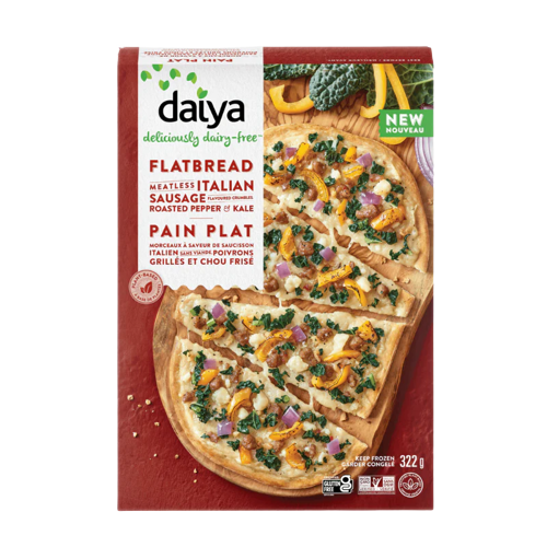 Daiya Pizza Flat Bread Saucission Sans Viande Poivron Choux Frisé