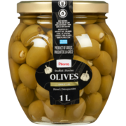 Pilaros Olives Stuffed Garlic Pitted 1 L