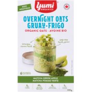 Yumi Organics Overnight Oats Matcha Green Apple 6 Packets 330 g