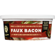 Rawesome Non-Dairy Cultured Cashew Cream Cheese Bacon Style Faux Bacon 227 g