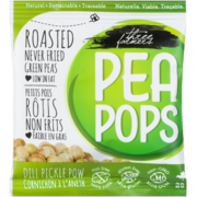 Three Farmers Pea Pops Roasted Never Fried Green Peas Dill Pickle Pow 28 g