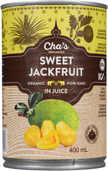 Cha's Organics Fruit du Jacquier Mûr au Jus Biologique 400 ml