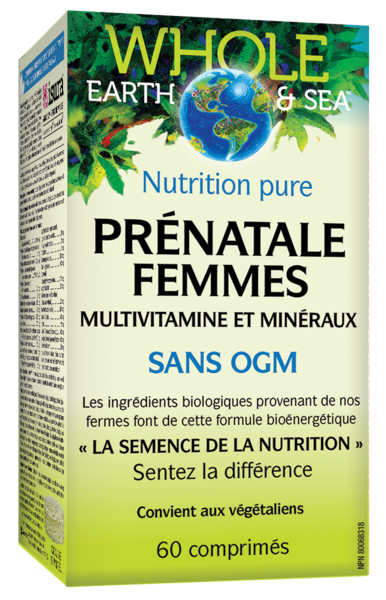 Whole Earth & Sea® Prénatale Femmes Multivitamine et minéraux   60 comprimés
