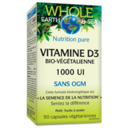 Whole Earth & Sea® Vitamine D3 bio-végétalienne 1 000 UI 90 capsules végétariennes
