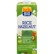 Isola Bio Organic Rice and Hazelnut Drink Gluten Free 1 L