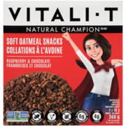 Vitali-T Soft Oatmeal Snacks Raspberry & Chocolate 4 Snacks x 60 g (240 g)